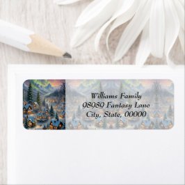 Weihnachten in einem Bergdorf, Polarlichter