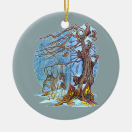 Weihnachten in Elf Hall Keramikornament