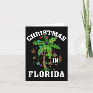 Weihnachten in Florida Deck Der Palme Tree Xmas Wi Karte