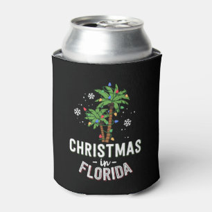 Weihnachten in Florida Deck Die Familie Palmen Dosenkühler