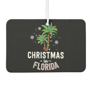 Weihnachten in Florida Deck Die Palmen Familie Va Autolufterfrischer