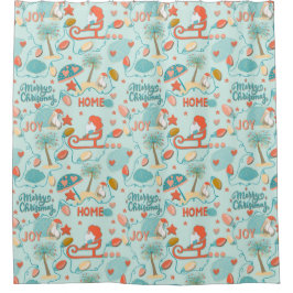 Weihnachten in Florida Duschvorhang