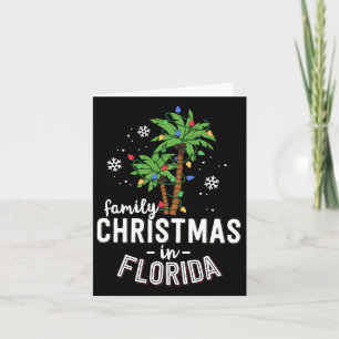 Weihnachten in Florida Palmen Bäume Xmas Strand Karte