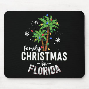 Weihnachten in Florida Palmen Bäume Xmas Strand Mousepad