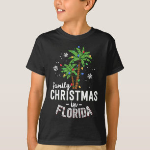 Weihnachten in Florida Palmen Bäume Xmas Strand T-Shirt