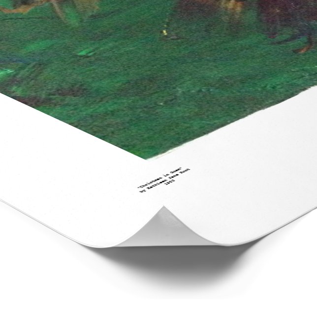 Weihnachten in Guam, Originalgemälde. Poster (Ecke)