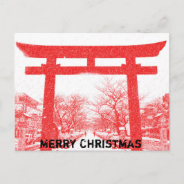 Weihnachten in Japan-Postkarte