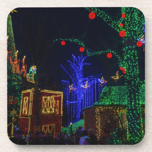 Weihnachten in Midtown Getränkeuntersetzer (Vorderseite)