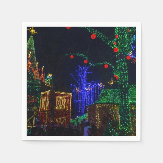 Weihnachten in Midtown Serviette (Vorderseite)