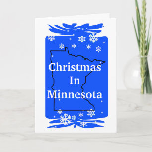 Weihnachten in Minnesota Weihnachtskarte Individue