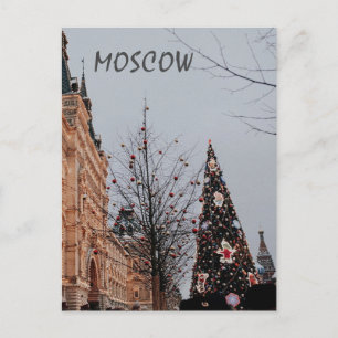 Weihnachten in Moskau Postkarte
