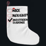 Weihnachten in Naughty unzureichende Beweise Kleiner Weihnachtsstrumpf<br><div class="desc">Weihnachten in Naughty unzureichende Beweise</div>