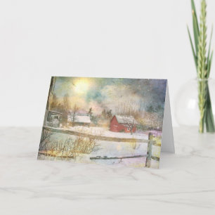 Weihnachten in New England Karte