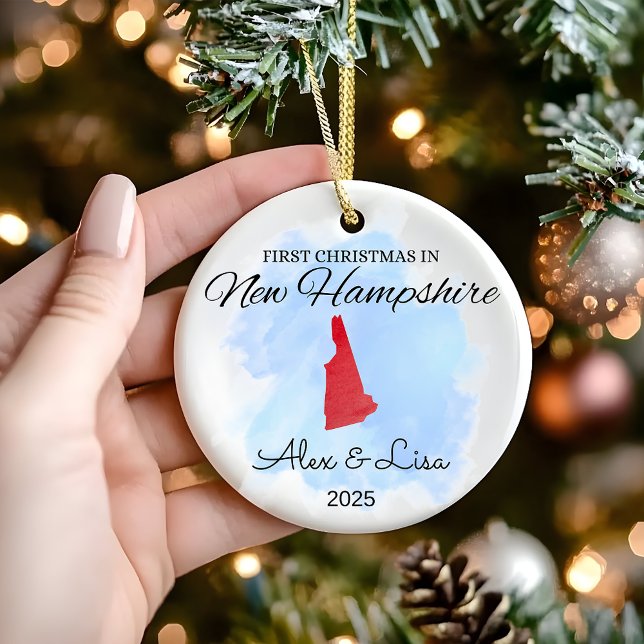 Weihnachten in New Hampshire Staat Ornament (Von Creator hochgeladen)