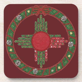 Weihnachten in New Mexico Getränkeuntersetzer