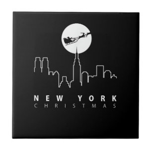 Weihnachten in New York City Fliese