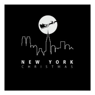Weihnachten in New York City Poster