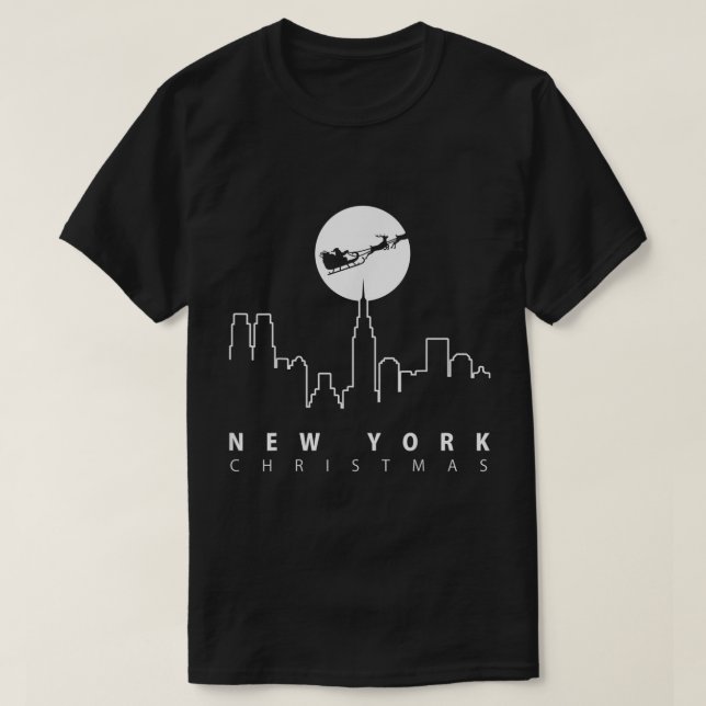 Weihnachten in New York City T-Shirt (Design vorne)