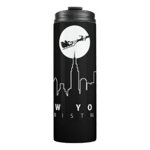 Weihnachten in New York City Thermosbecher