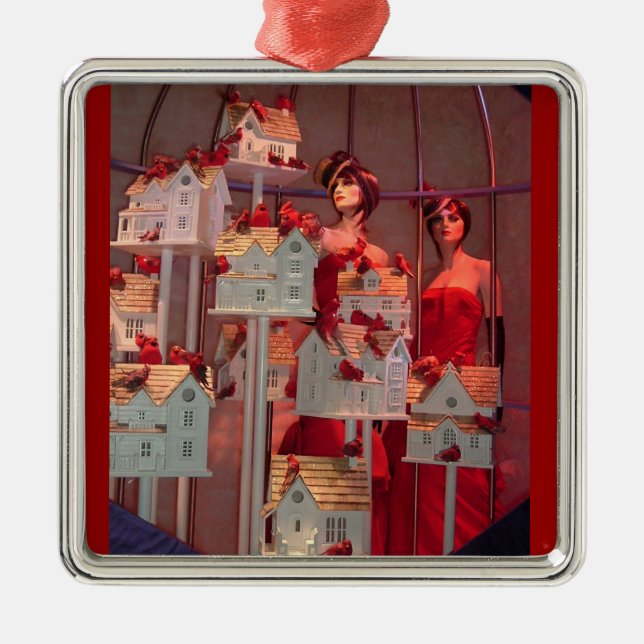 Weihnachten in New York Display Ornament Aus Metall (Vorne)