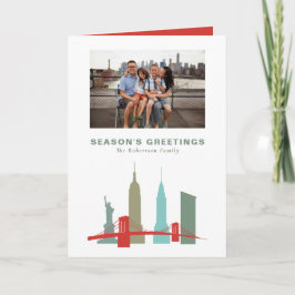 Weihnachten in New York Historic Gebäude Skyline