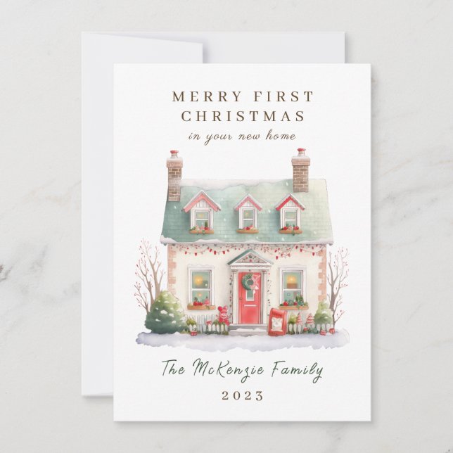 Weihnachten in New Zuhause (Vorderseite)