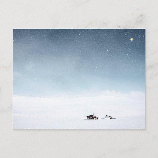 Weihnachten in Norwegen Postkarte (Vorderseite)