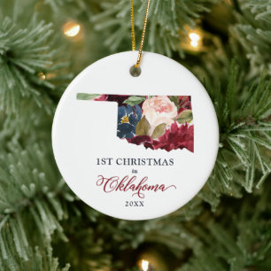 Weihnachten in Oklahoma Ok Personalisiert Keramik Ornament
