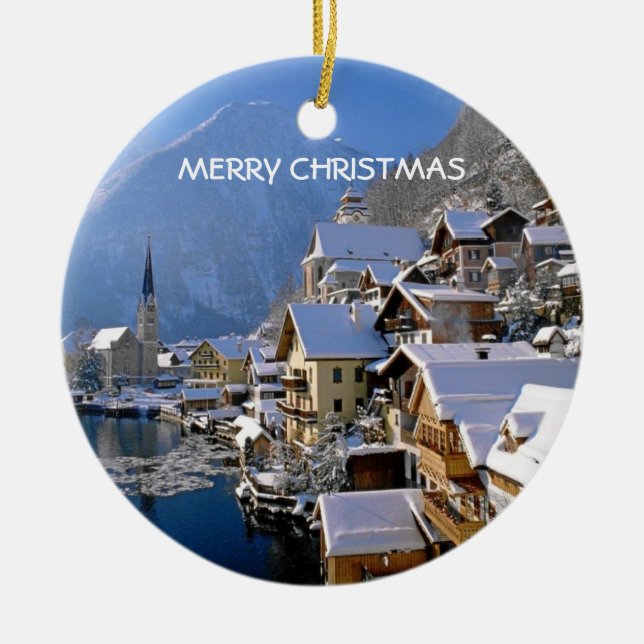 WEIHNACHTEN IN ÖSTERREICH KERAMIKORNAMENT (Vorne)