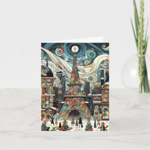 Weihnachten in Paris Karte