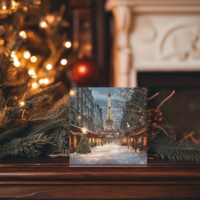 Weihnachten in Paris: Leuchtende Eiffelturmstraße (Von Creator hochgeladen)