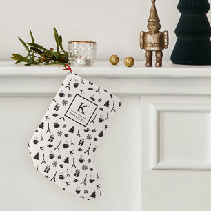 Weihnachten in Paris MIT MONOGRAMM Kleiner Weihnachtsstrumpf