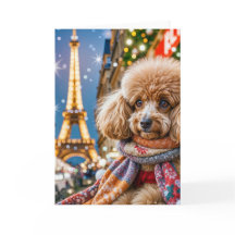 Weihnachten in Paris Poodle