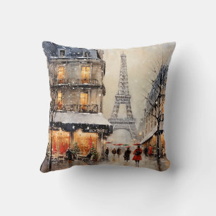 Weihnachten in Paris, Schnee, Kissen