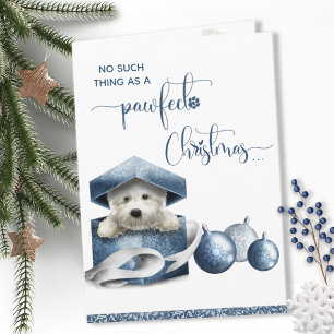 Weihnachten in Pawfect, Niedlicher Westie Welppy F Karte
