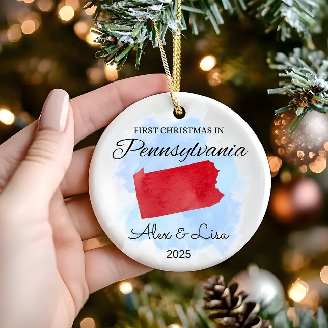 Weihnachten in Pennsylvania Staat Ornament (Von Creator hochgeladen)