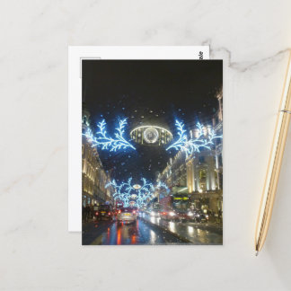Weihnachten in Regent Street, London Postkarte
