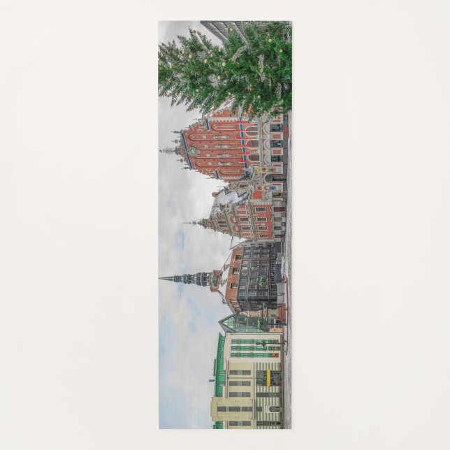 Weihnachten in Riga Lettland Yogamatte (Vorderseite)