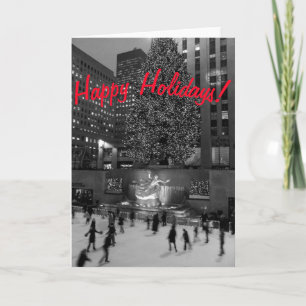 Weihnachten in Rockefeller "Happy Holidays" Versio Karte