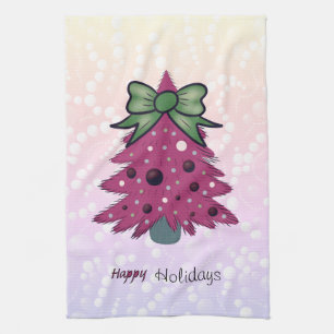 Weihnachten in Rosa Geschirrtuch