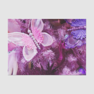 Weihnachten in rosa und in Lila Seidenpapier