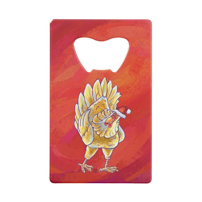 Weihnachten in Rot Geldkarten Flaschenöffner (Vorderseite)