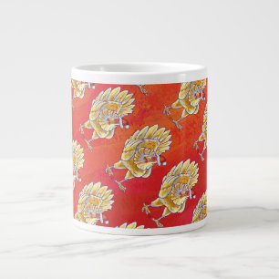 Weihnachten in Rot Jumbo-Tasse