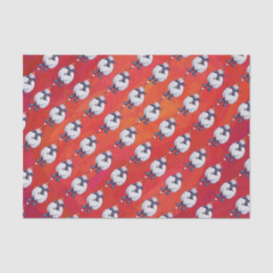 Weihnachten in Rot Seidenpapier