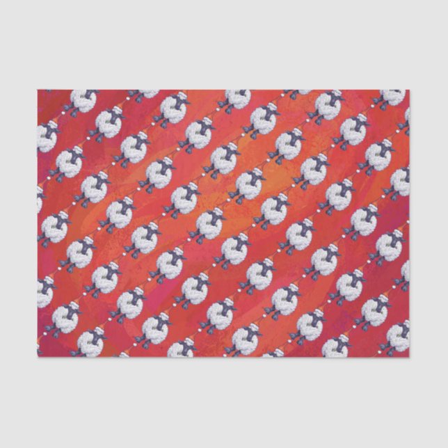 Weihnachten in Rot Seidenpapier (Vorderseite)