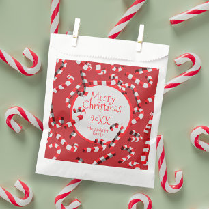 Weihnachten in Rot und Weiß Candy Canes Geschenktütchen
