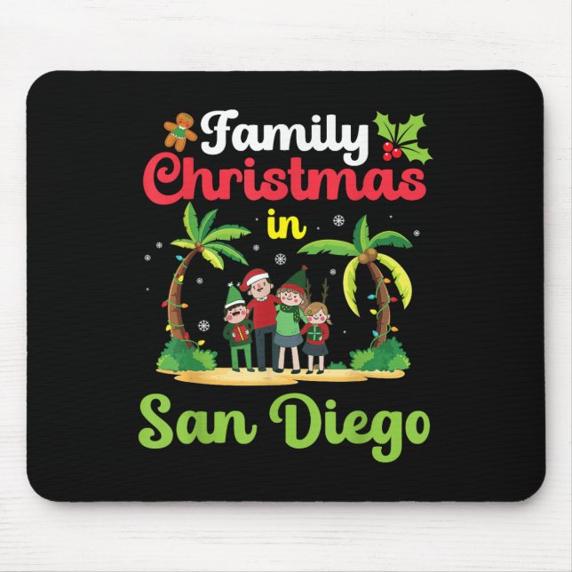 Weihnachten in San Diego mit Tropi Mousepad (Vorne)