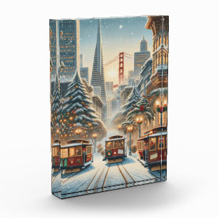 Weihnachten in San Francisco – Golden Gate Fotoblock