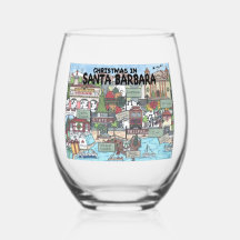 Weihnachten in Santa Barbara Glass