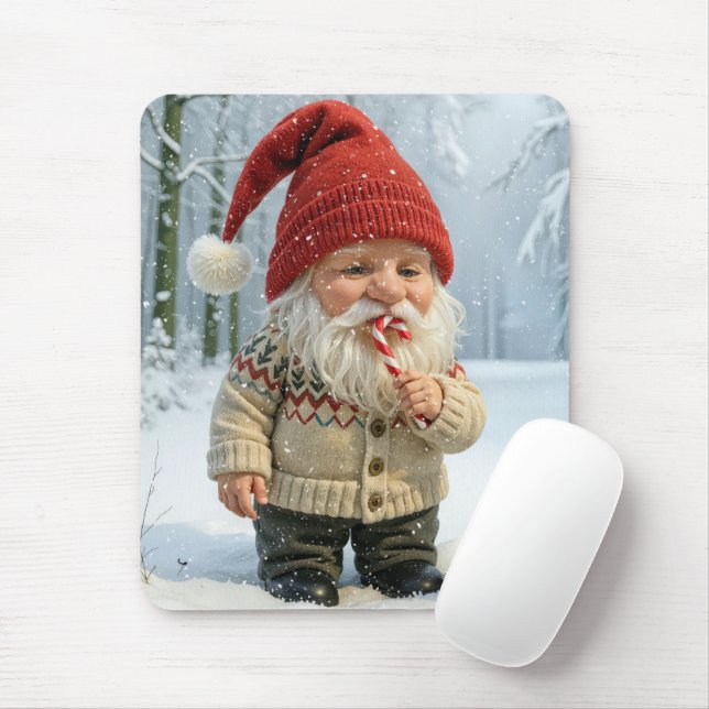 Weihnachten in Schneeflocken mit Candy Cane Mousepad (Mit Mouse)